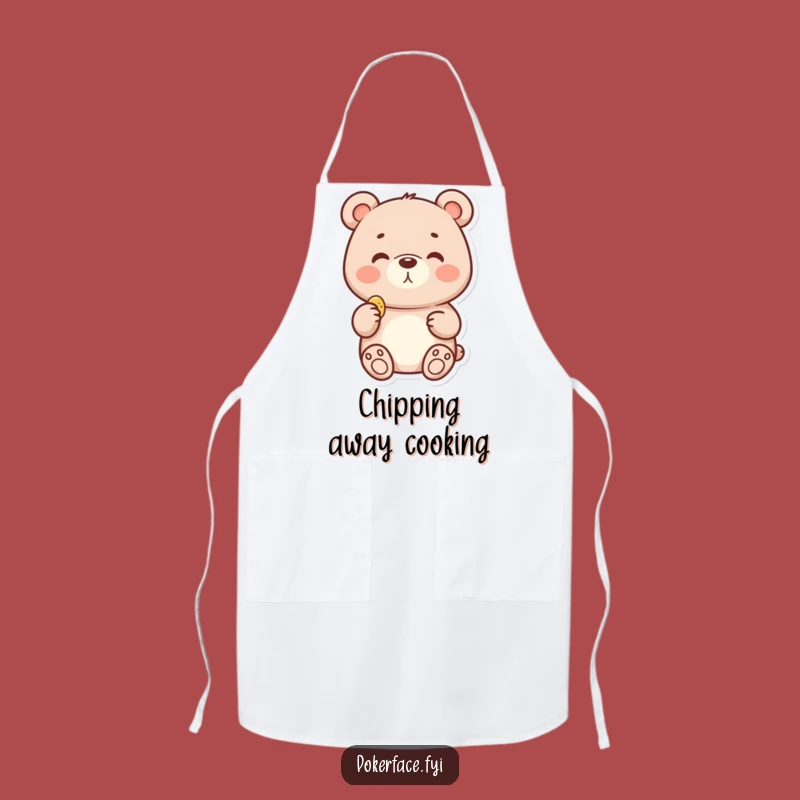 Funny Bear Chip Apron - Snack Time Fun, Perfect Funny Gift
