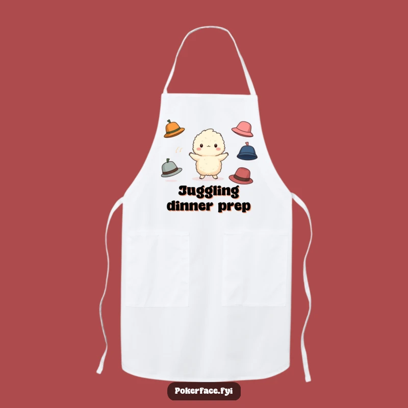 Funny Juggling Creature Apron: Cook Up Laughs, Hilarious Kitchen Gift!