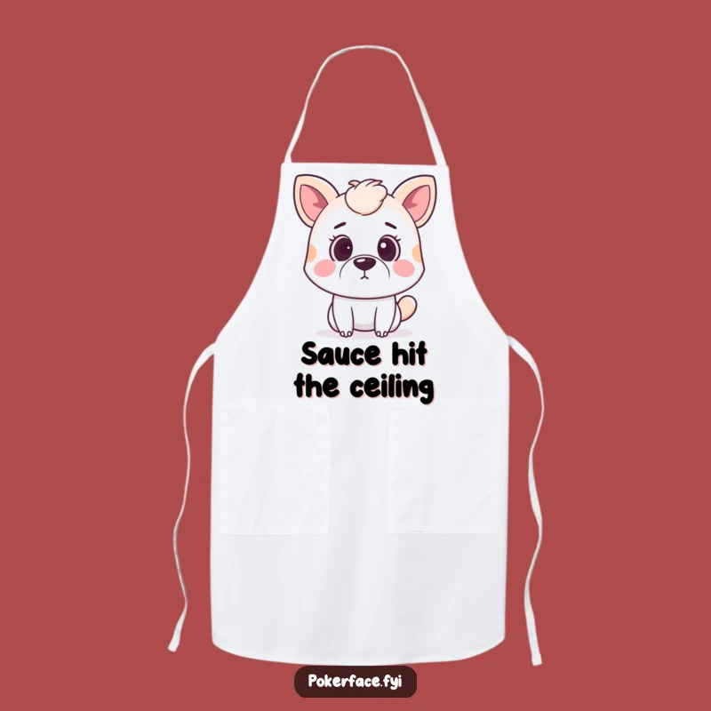 Funny Surprised Animal Apron: Cook with Shock and a Neutral Mouth Gift