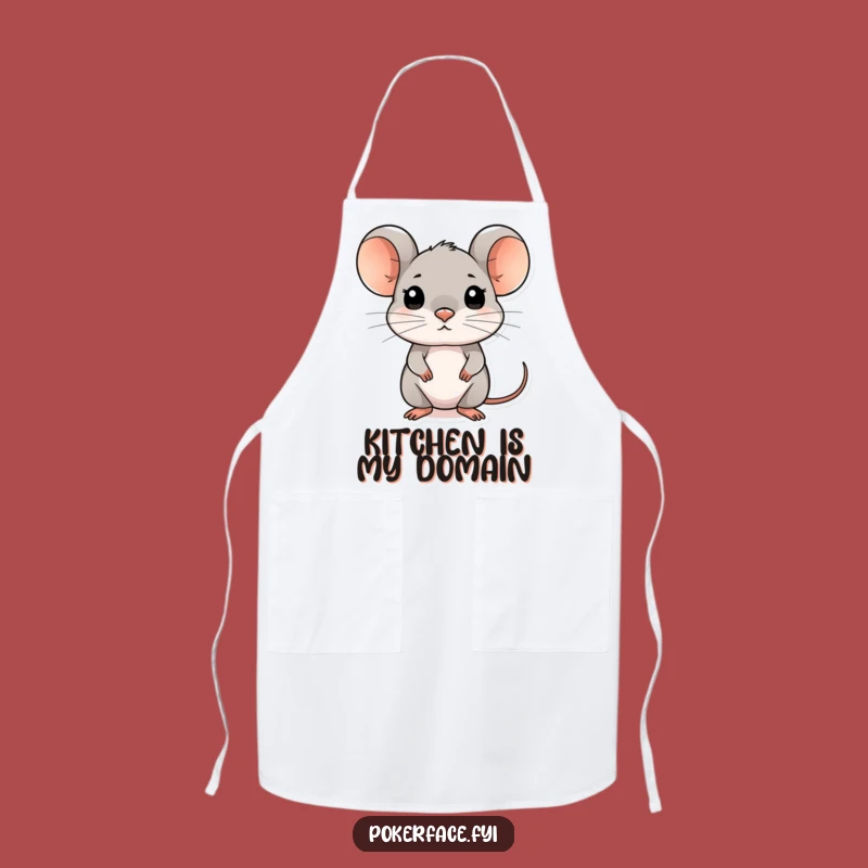 Funny Composed Mouse Apron - Cook with Unreadable Precision