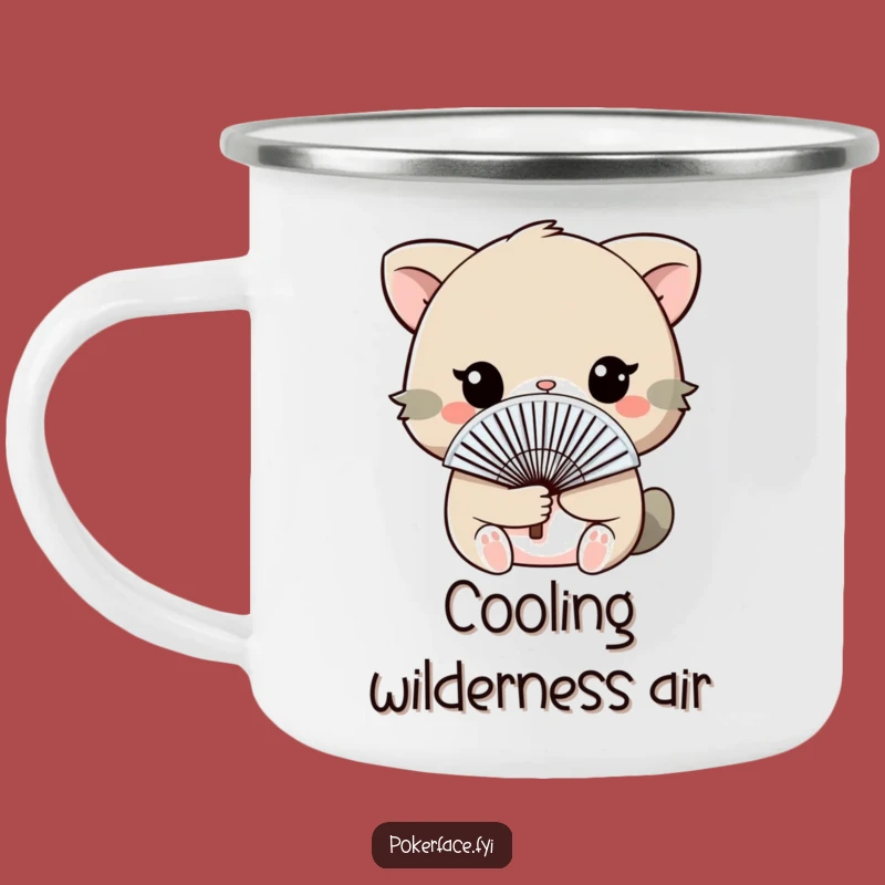 Funny Fan Face Animal Camping Mug - Your Discreet Companion Outdoors
