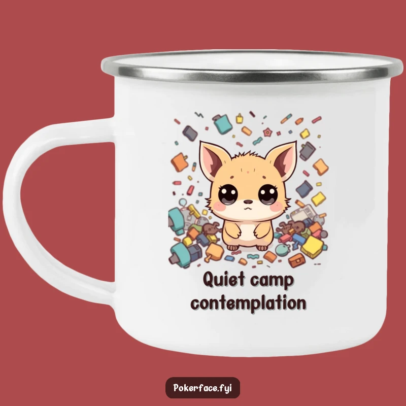 Funny Zen Creature Camping Mug: Sip Serenity, Adventure Fuel, Hilarious Gift!
