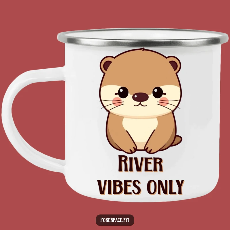 Funny Otter Camping Mug: Impassive Character, Durable, Perfect Outdoor Funny Gift
