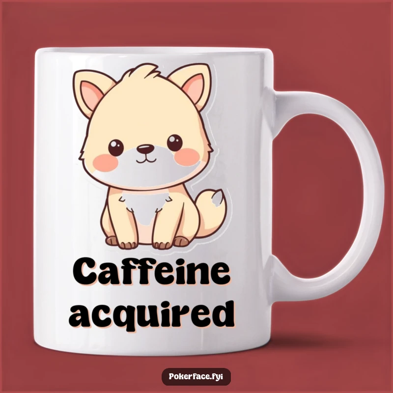 Funny Focused Animal Mug: Emotionless Expression, Perfect Intense Gift