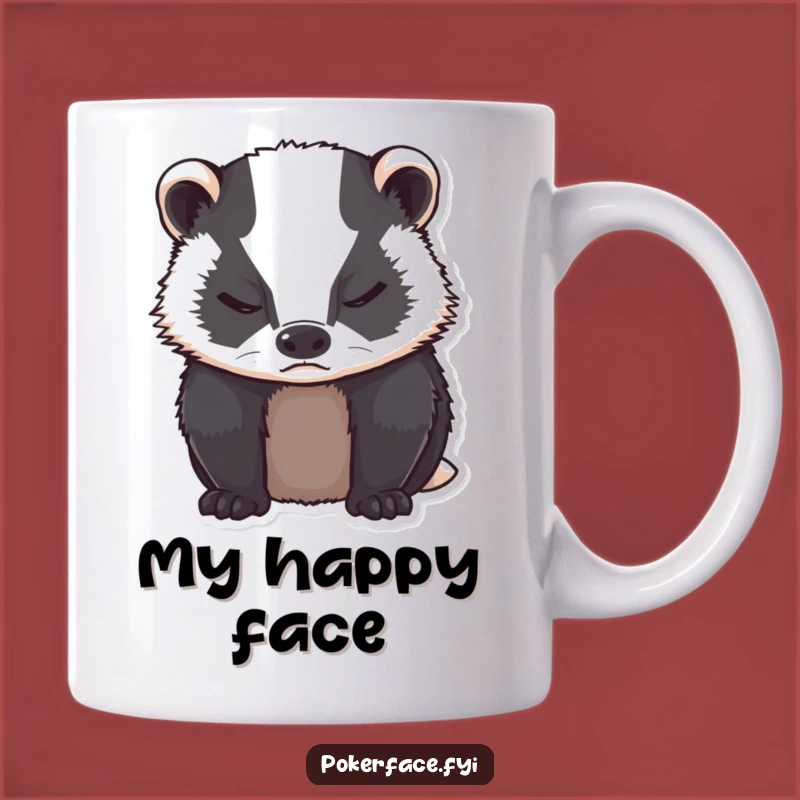 Funny Grumpy Badger Mug: Embrace Your Inner Stoic Gift