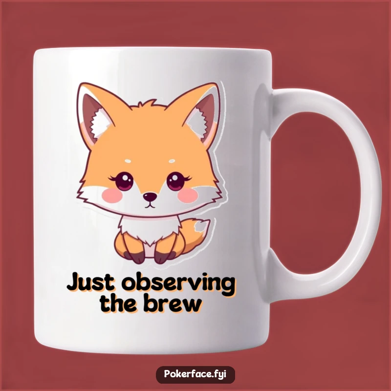 Funny Impassive Fox Mug - The Ultimate Funny Gift for Emotionally Stable Friends