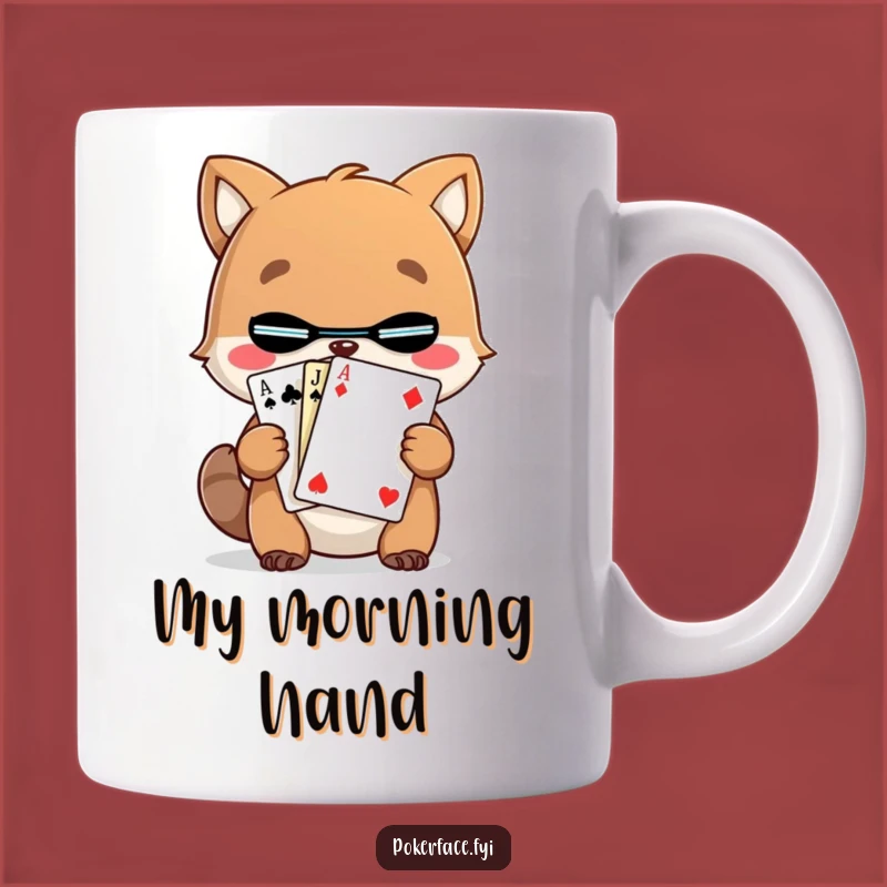 Funny Mystery Animal Card Mug: A Riddle for Your Morning Brew