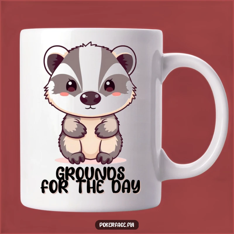 Funny Neutral Badger Mug - The Perfect Funny Gift for Unflappable Folks