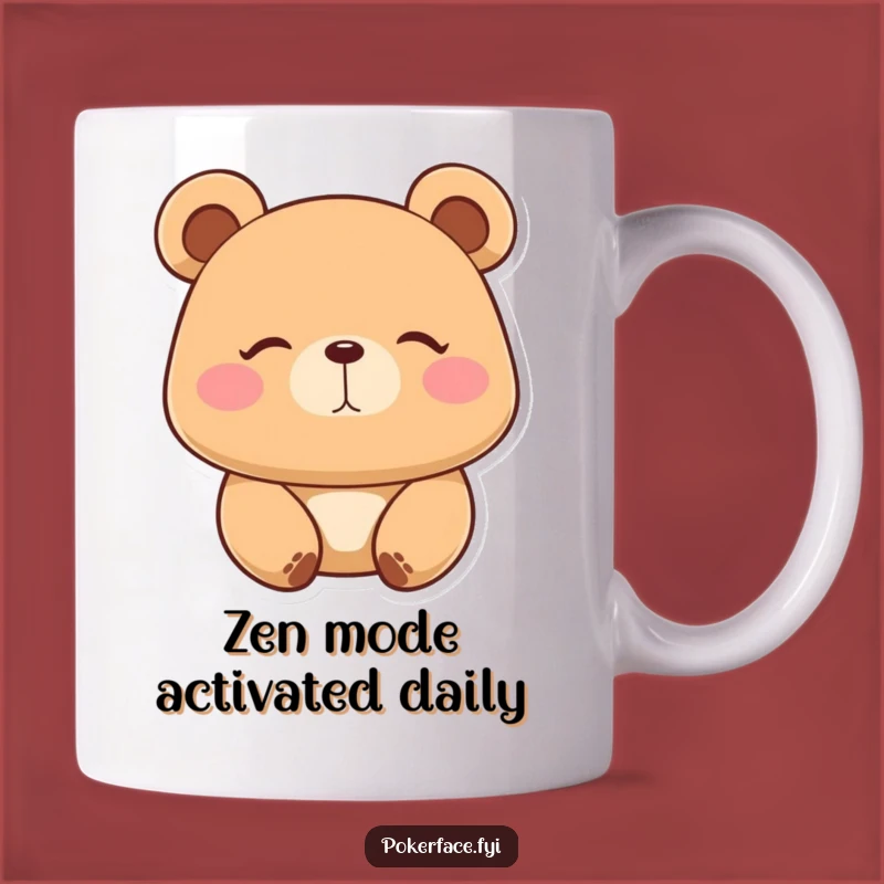 Funny Placid Bear Mug: The Ultimate Zen Gift for Stillness Lovers!