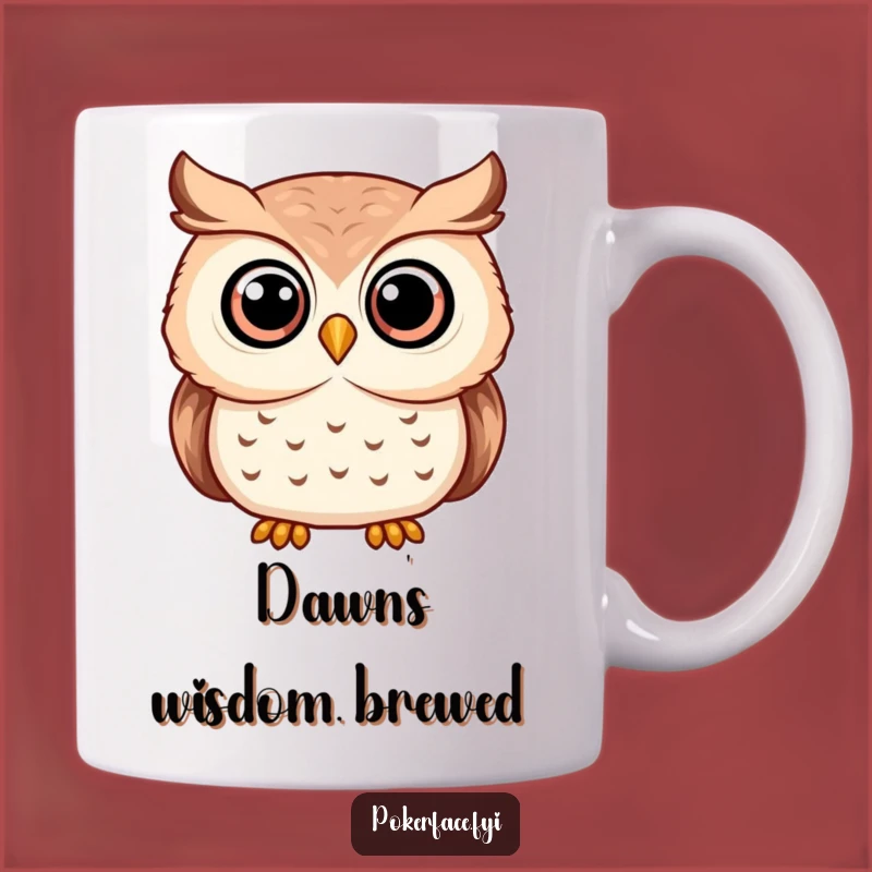 Funny Serene Owl Mug - The Perfect Funny Gift for Wise & Calm Friends