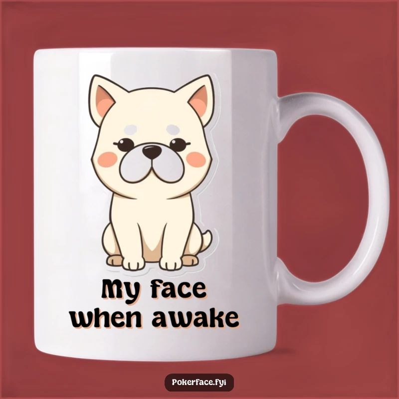 Funny Stoic Dog Mug: A Blank Expression Gift for Unmoved Pet Lovers
