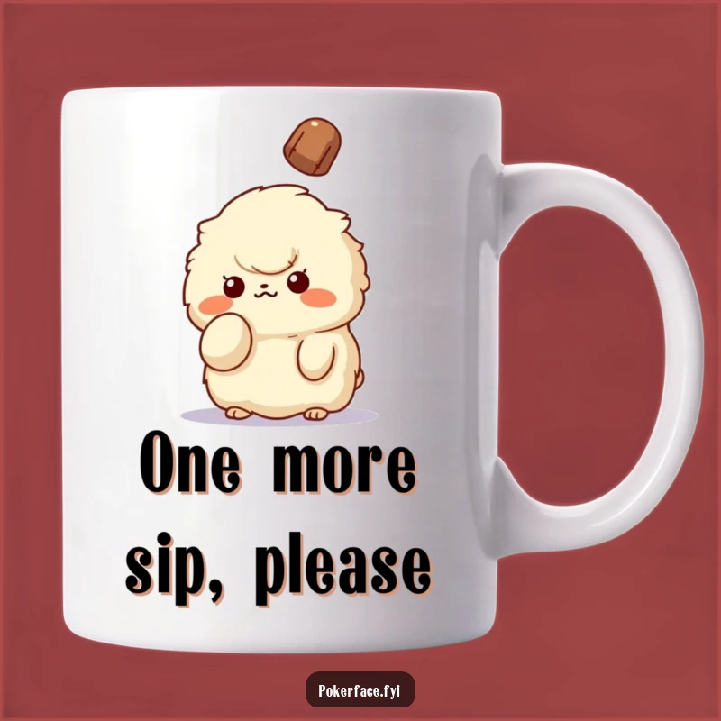 Funny Unbothered Creature Mug: Finger Raised in Calm, Perfect Chill Gift!