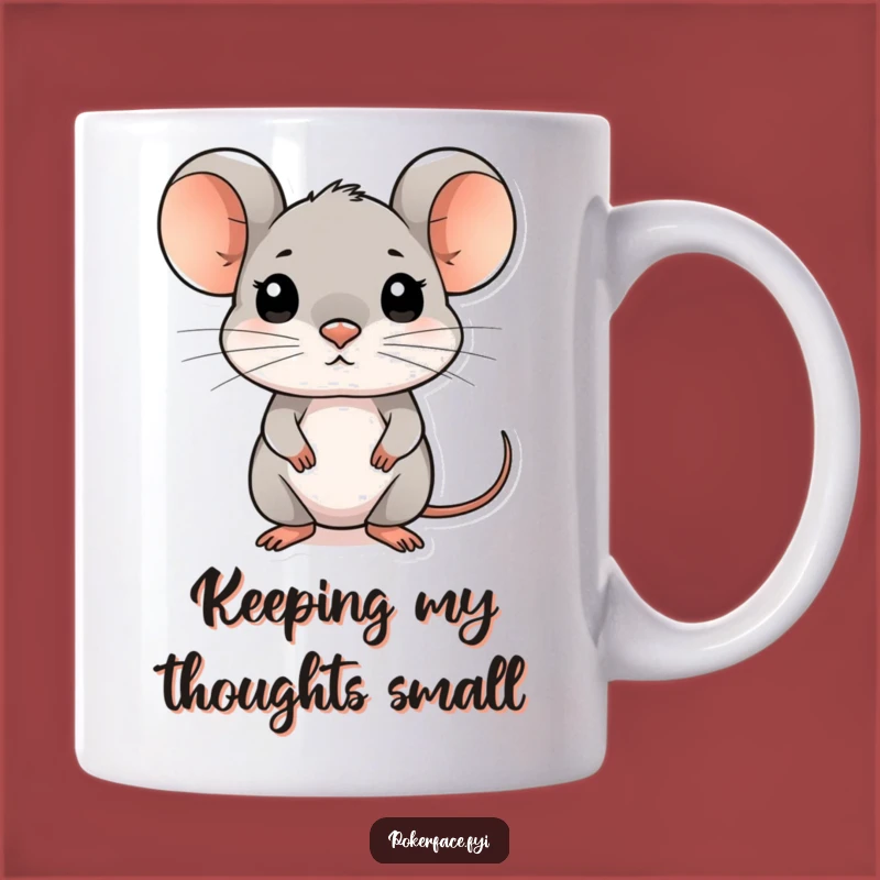 Funny Composed Mouse Mug - The Perfect Funny Gift for Poker-Faced Pals