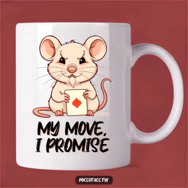 Funny Rat Mug: Unreadable Poker Face - The Ultimate Funny Gift