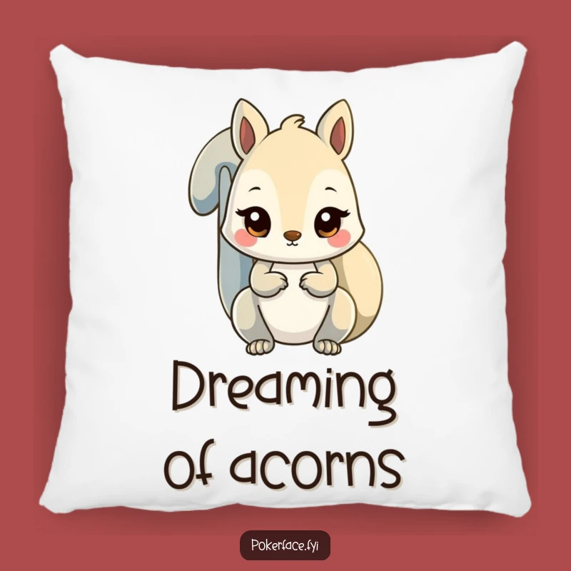 Funny Unfazed Squirrel Pillow - Rest with Steady Calm
