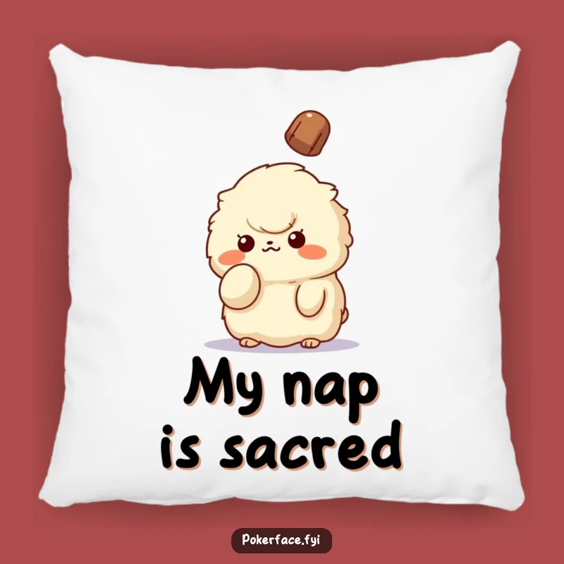 Funny Unbothered Creature Pillow: Cozy Up to Chill, Humorous Home Accent!