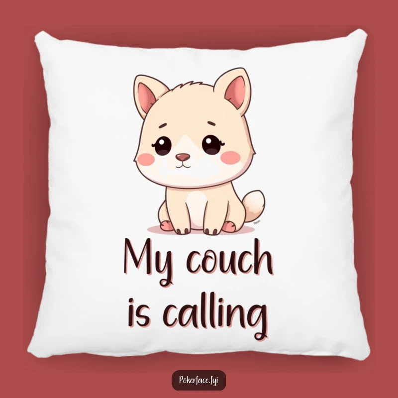 Funny Calm Animal Pillow: Cozy Relaxation with a Hilarious Blank Stare Gift
