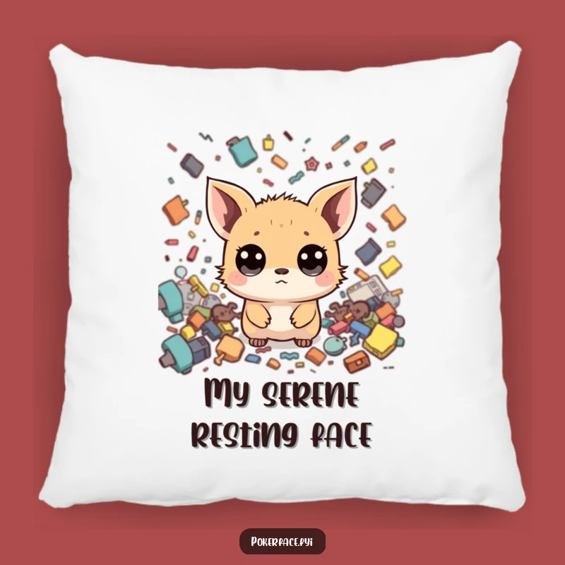 Funny Zen Creature Pillow: Cozy Up to Calm, Humorous Home Accent!