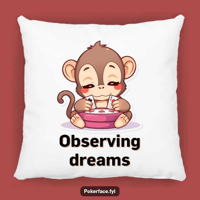 Funny Kawaii Monkey Pillow - Cozy Serene Companion for Game Nights