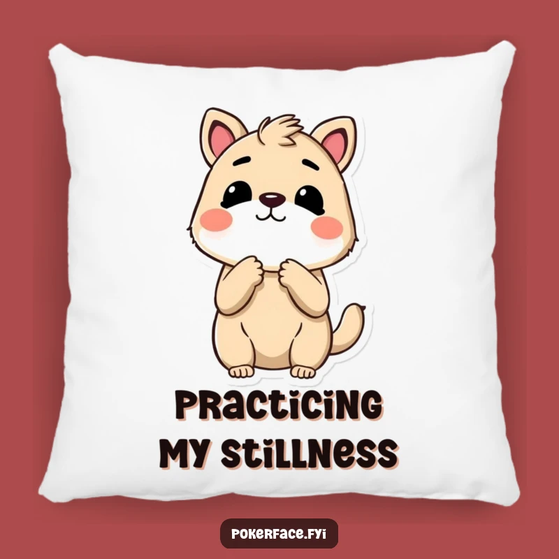 Funny No Reaction Animal Pillow - Snuggle Up with Ultimate Composure