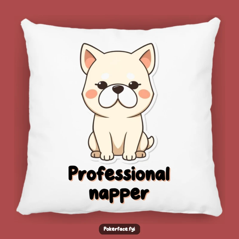 Funny Stoic Dog Pillow: Hug Your Unmoving, Blank-Expressioned Friend