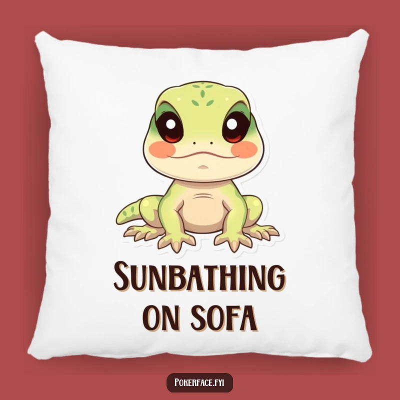 Funny Calm Lizard Pillow: Hug Your Still Friend with Serene Comfort