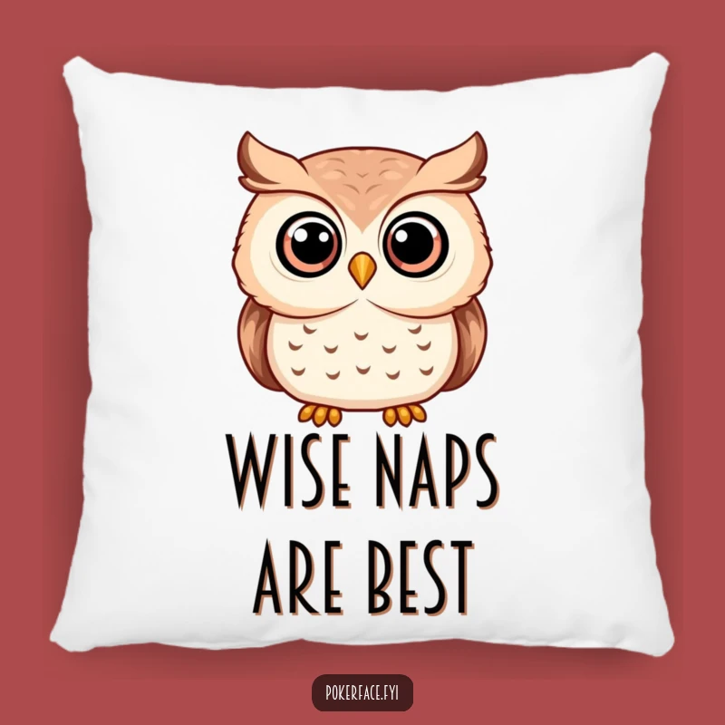 Funny Serene Owl Pillow - Rest Your Head on Tranquility