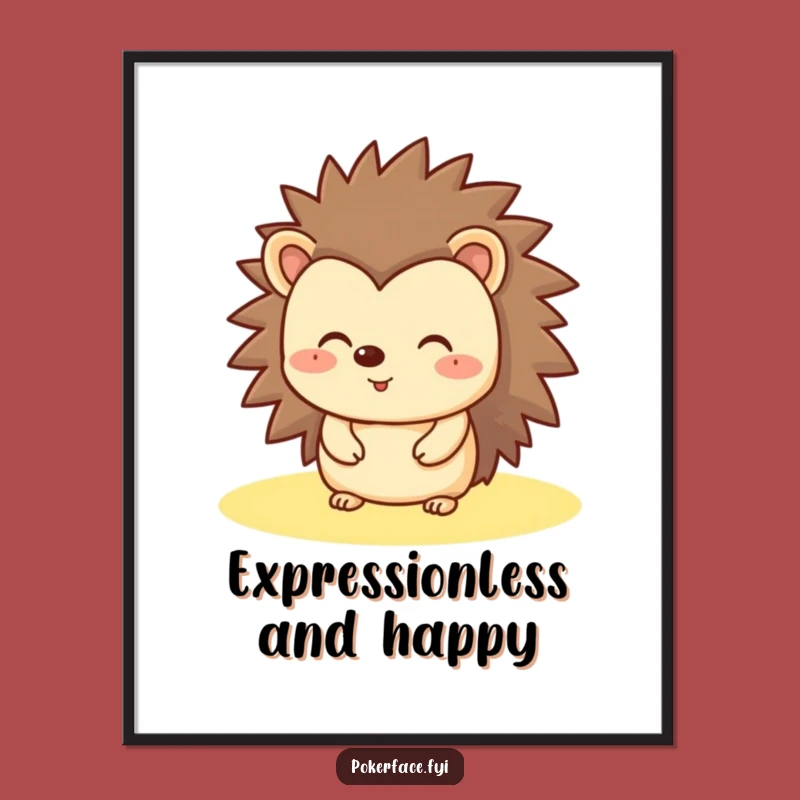 Funny Hedgehog Digital Art: Frame Your Walls with This Hilarious Happy Art