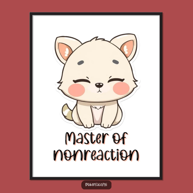 Funny Slow Blink Animal Digital Art - Instant Download for Effortless Cool