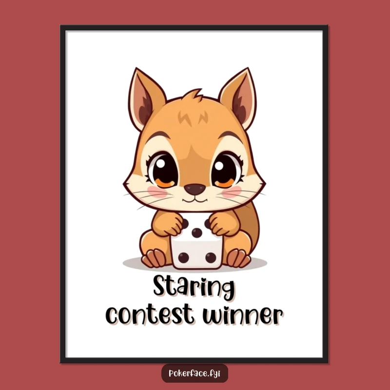 Funny Squirrel Digital Art: Frame Your Wall with This Hilarious Dice Scene
