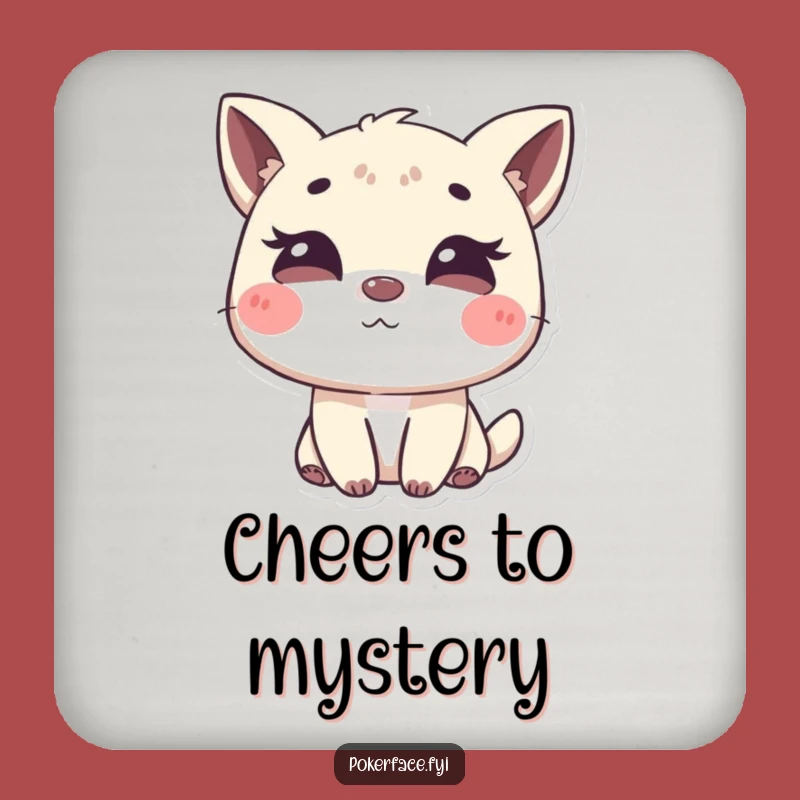 Funny Winking Animal Coaster Set: Add Mystery to Your Table