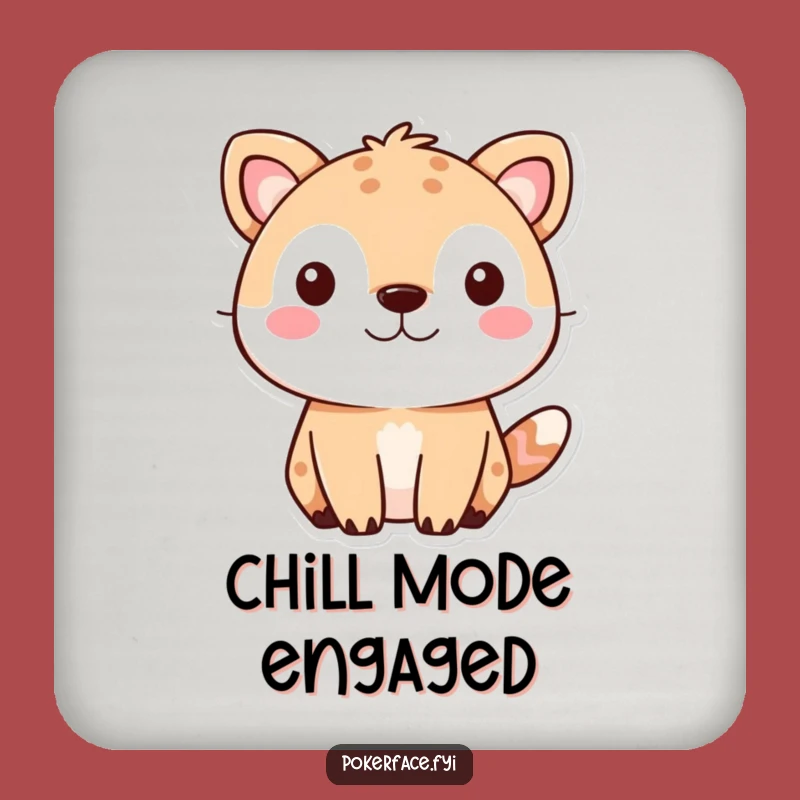 Funny Cute Animal Coaster: Protect Surfaces with a Hilarious Neutral Expression