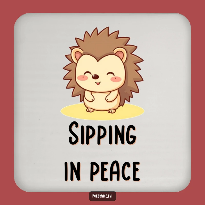 Funny Hedgehog Coaster: Protect Surfaces with This Hilarious Happy Buddy