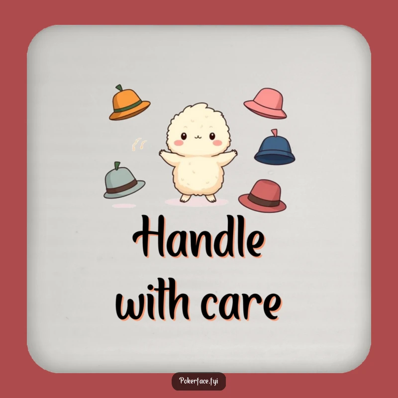 Funny Juggling Creature Coaster: Protect Surfaces with Playful Humor, Hilarious Gift!