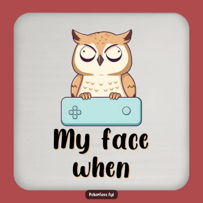 Funny Owl Coaster: Impassive Game Protection, a Hilarious Gift for Tabletop Gamers