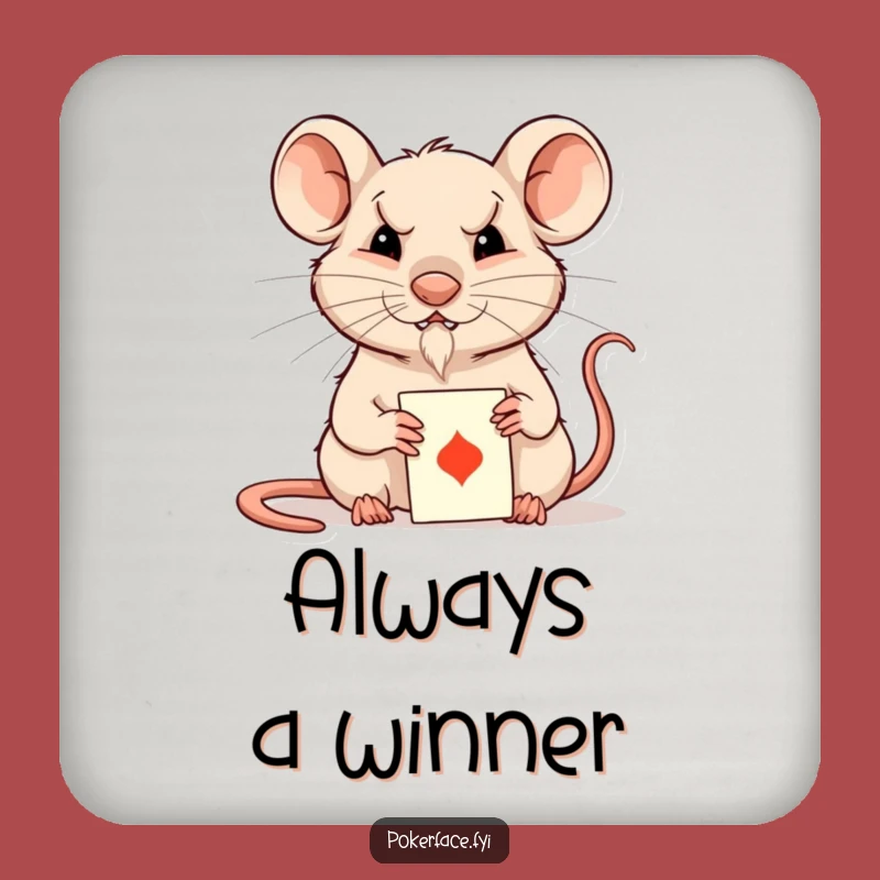 Funny Rat Coasters (Set of 4): Protect Surfaces with Mystery - A Funny Gift