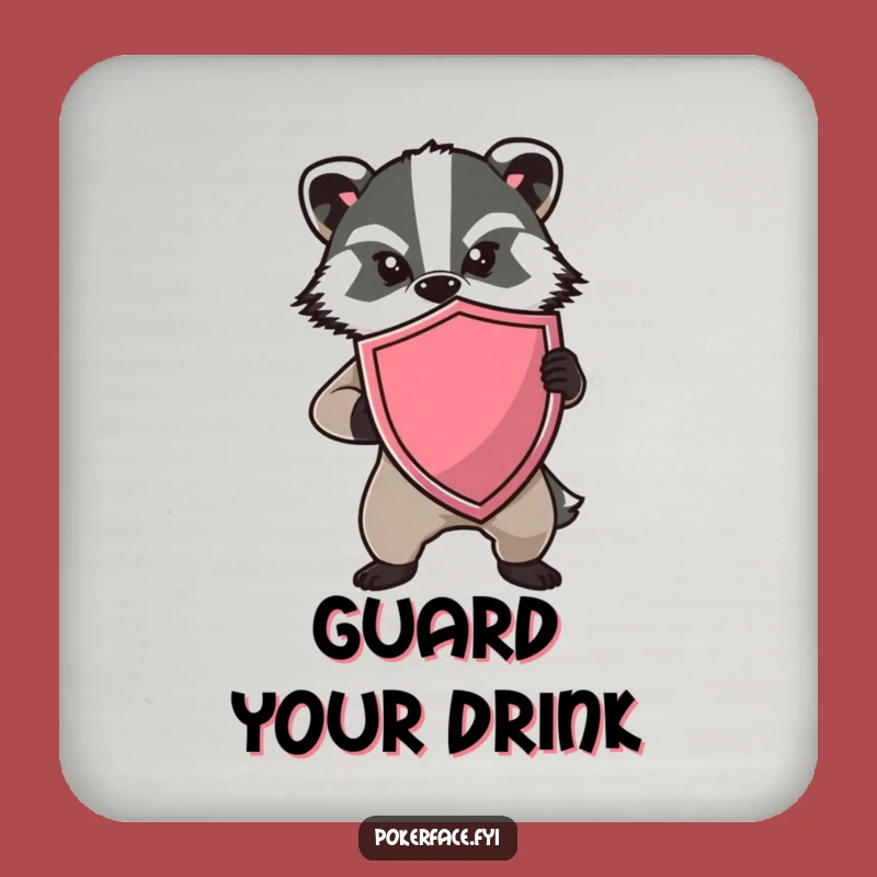 Funny Badger Shield Coaster: Protect Surfaces with This Hilarious Guard