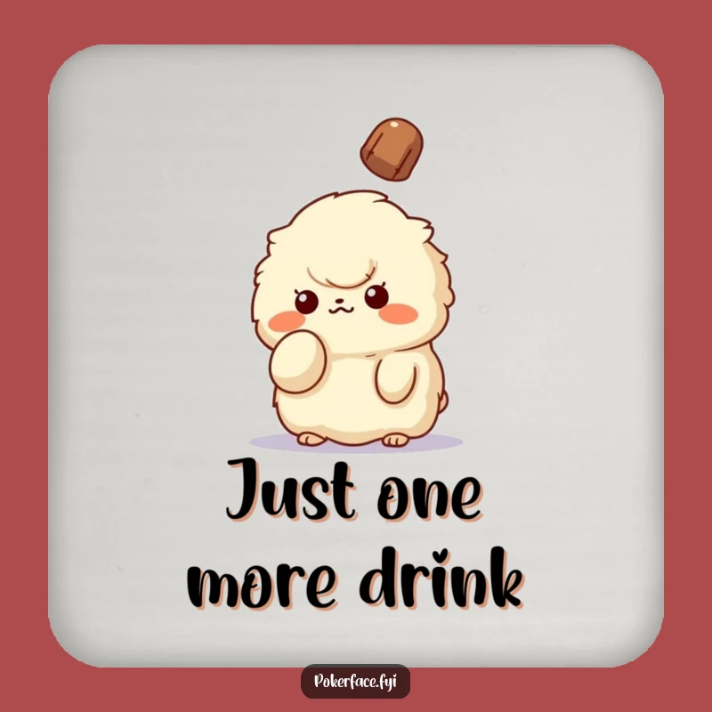 Funny Unbothered Creature Coaster: Protect Surfaces with Chill, Hilarious Gift!