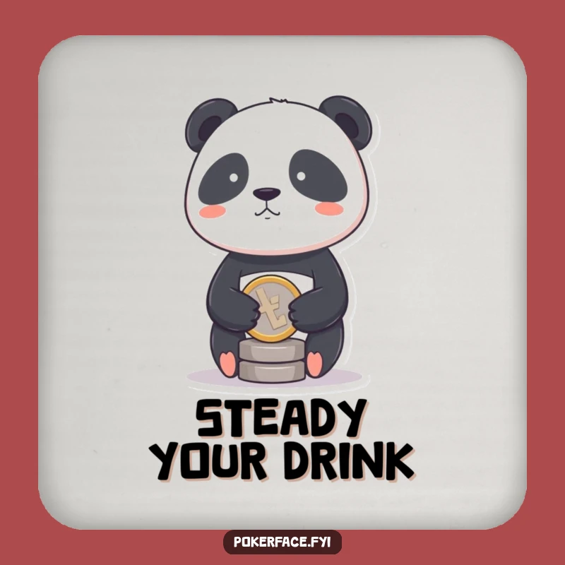 Funny Panda Coin Coaster: Protect Surfaces with This Hilarious Panda