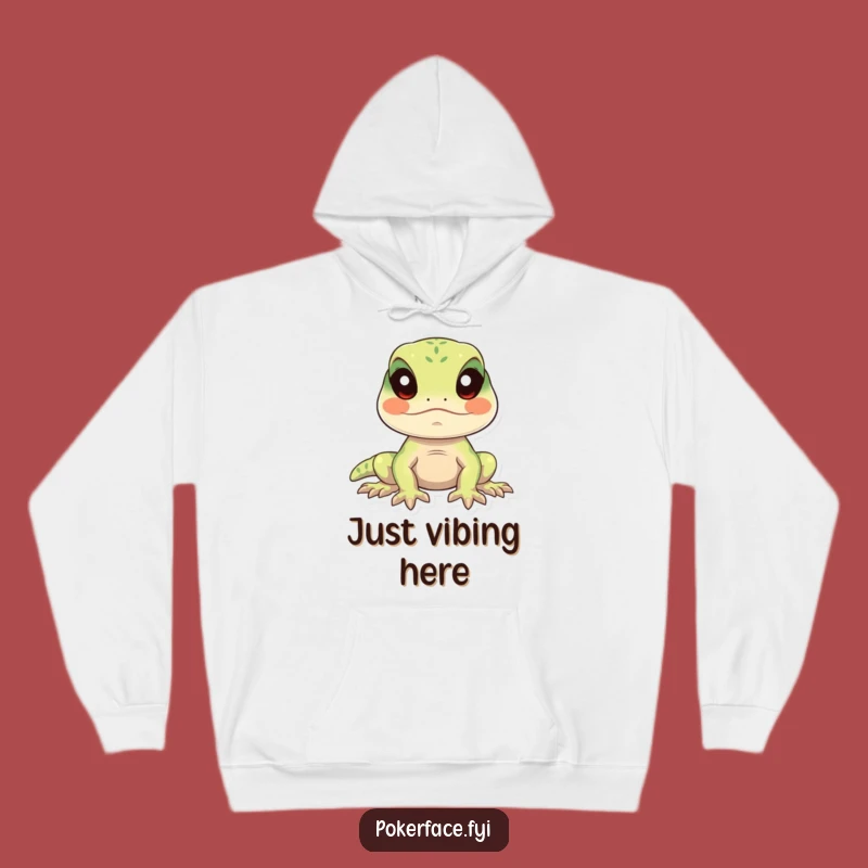 Funny Calm Lizard Hoodie: Cozy Stillness for Relaxed Humor
