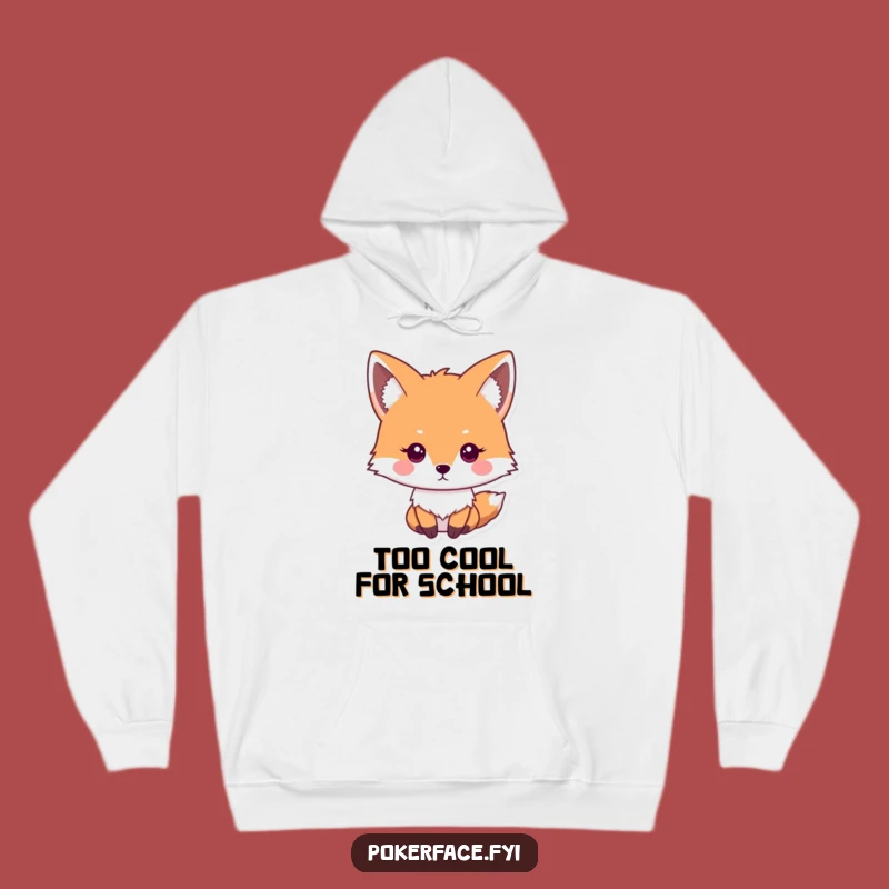 Funny Impassive Fox Hoodie - Cozy Up in Unemotional Comfort