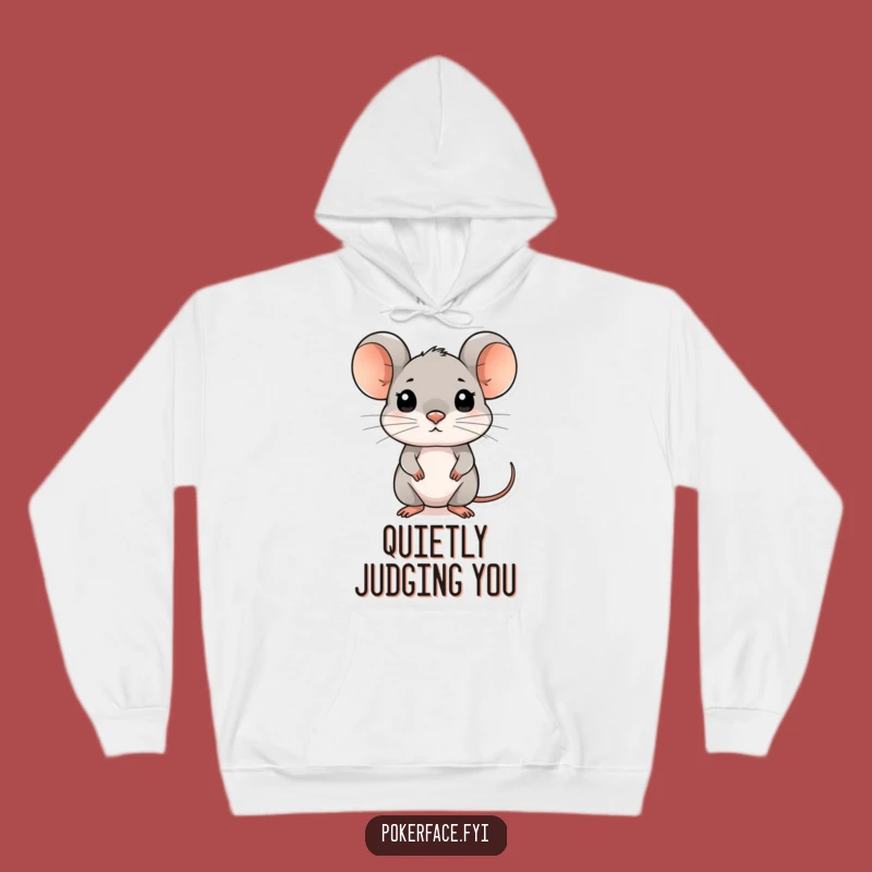 Funny Composed Mouse Hoodie - Stay Cozy and Mysterious
