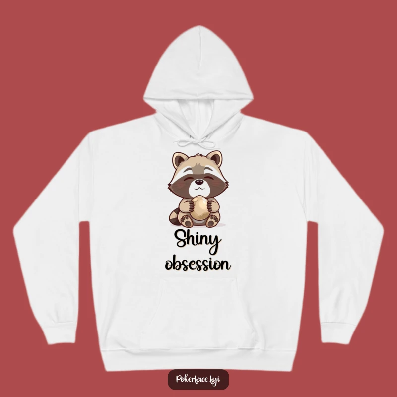 Funny Raccoon Hoodie: Cozy Pebble Collector Comfort Gift