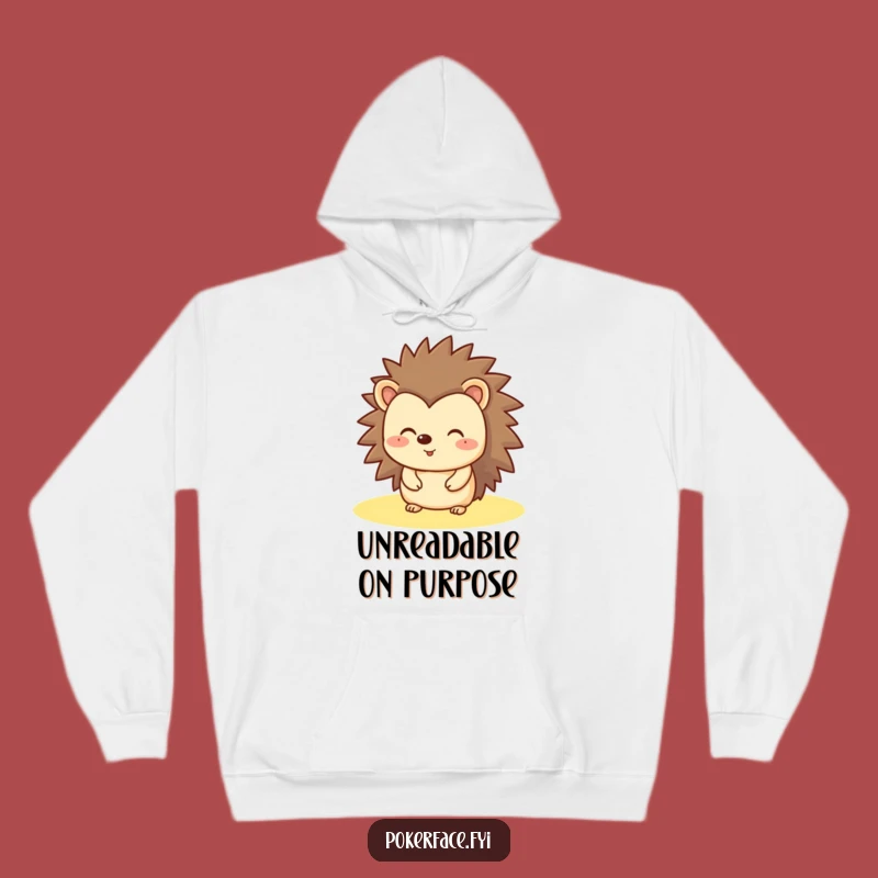 Funny Hedgehog Hoodie: Cozy Up with This Hilarious Happy-Face Sweatshirt