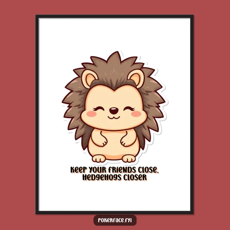 Free Printable Hedgehog Wall Art: Reserved Humor for Your Home Decor Download