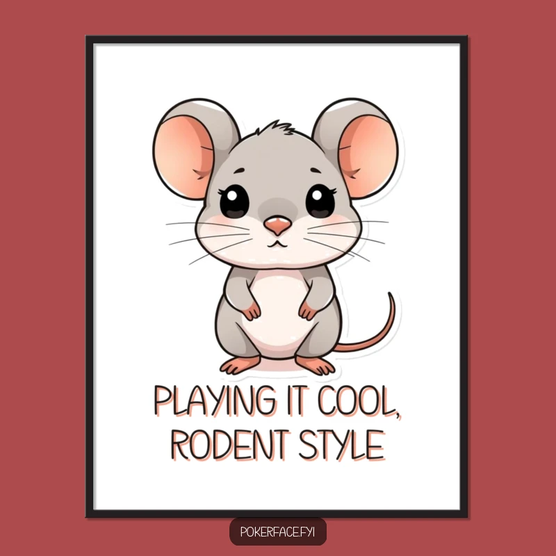 Free Printable Wall Art: Composed Mouse DLX Funny Downloadable Art