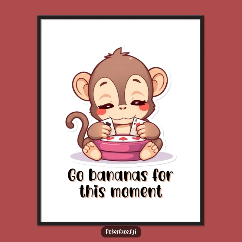 Free Printable Wall Art: Serene Monkey Observer, Humorous Downloadable Decor for a Calm Space!