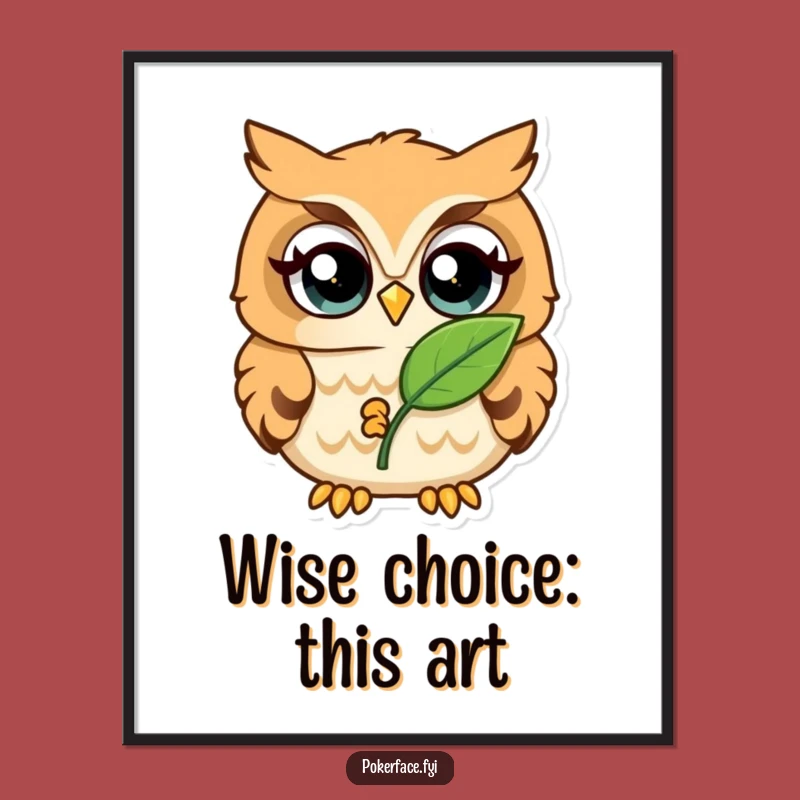 Funny Free Printable Owl Wall Art - Whimsical Downloadable Decor for Bookish Nooks
