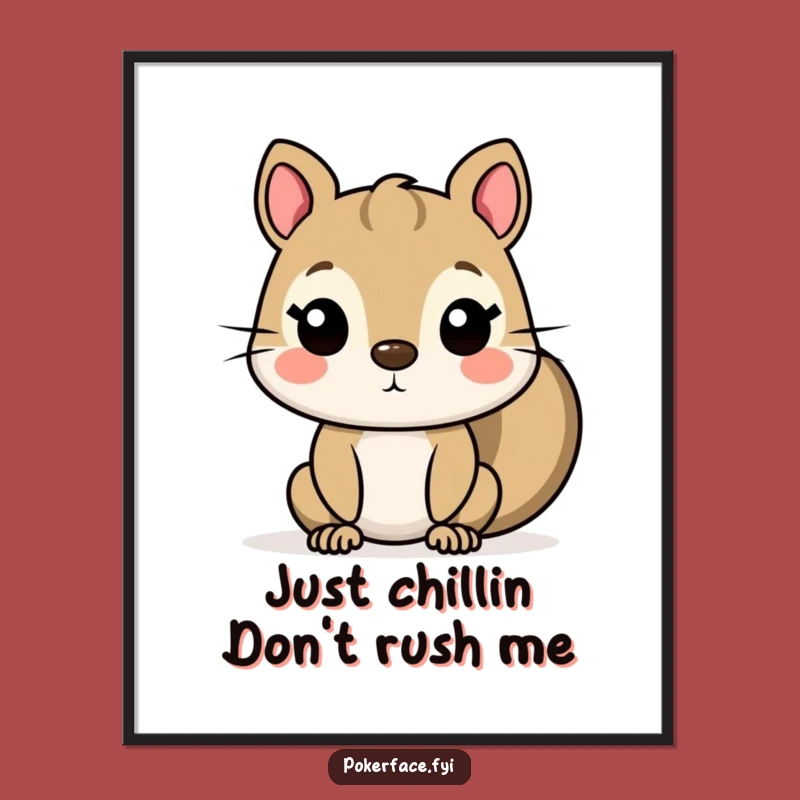 Free Printable Wall Art: Squirrels Blank Face Humor Downloadable Decor