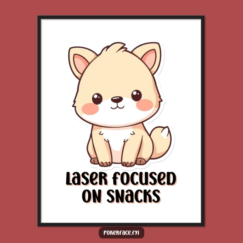 Funny Free Printable Wall Art: Focused Animal Emotionless - Humorous Downloadable Decor